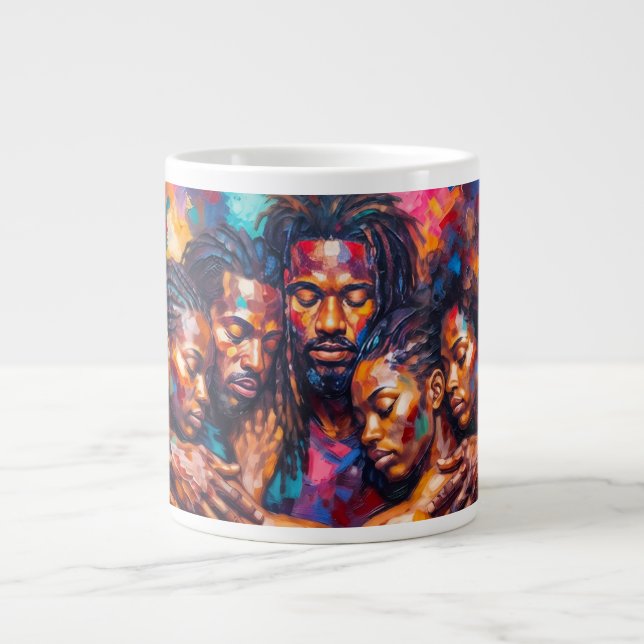 Grande Tasse Abstrait (Devant)
