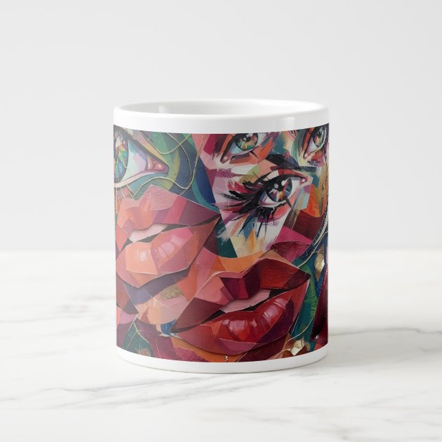 Grande Tasse Abstrait (Devant)
