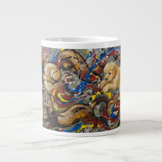 Grande Tasse Abstrait (Devant)