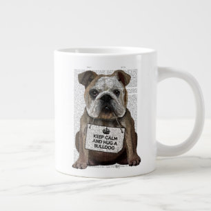 Grande Tasse Accrochez un Bulldog