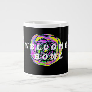 GRANDE TASSE ACCUEIL BIENVENUE DÉCOR ART