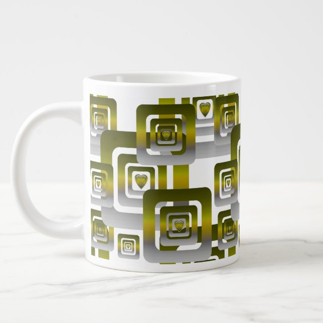 Grande Tasse Activate My Heart Pattern Silver (Gauche)