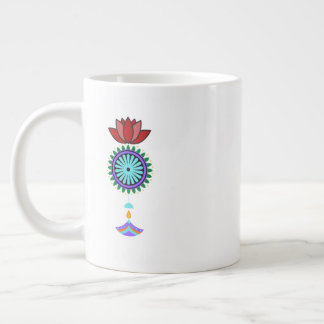 Grande Tasse Adeptes spirituels à fleurs de lotus