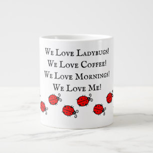 Grande Tasse Adorable Ladybug Jumbo Coffee Cup!