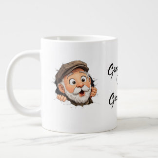 Grande Tasse Adorable Peeking Grandparents Couple Design