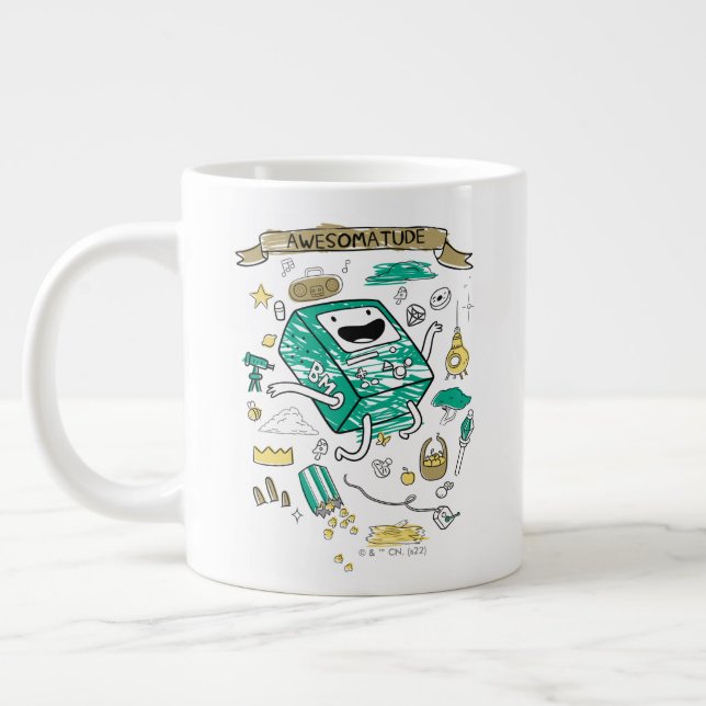Grande Tasse Adventure Time | "Awesomatude" BMO Sketch (Gauche)