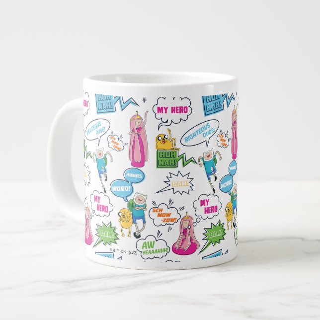 Grande Tasse Adventure Time | Character Call-Out Pattern (Devant gauche)