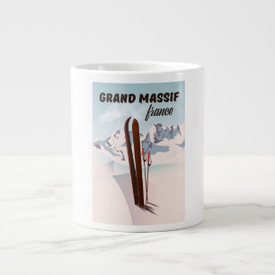 Grande Tasse Affiche d'art du Grand Massif France ski.