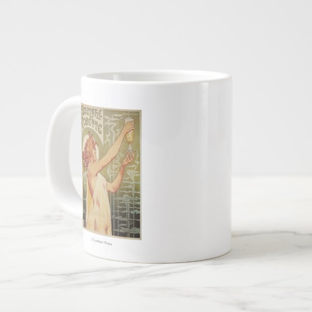 Grande Tasse Affiche de la publicité Robette Absinthe (Devant gauche)