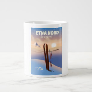 Grande Tasse Affiche de ski Etna Nord Linguaglossa
