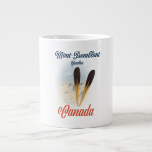 Grande Tasse Affiche de ski Mont-Tremblant Québec.