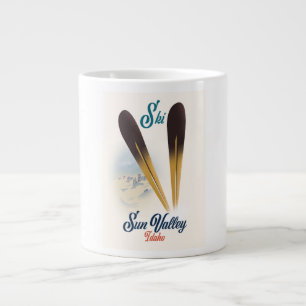 Grande Tasse Affiche de ski vintage style Sun Valley Idaho