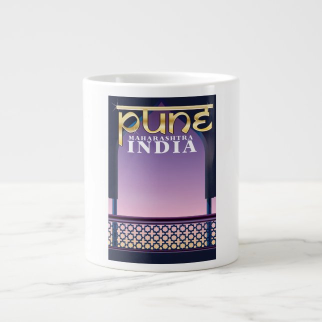 Grande Tasse Affiche de vacances à Pune, Maharashtra Inde (Devant)