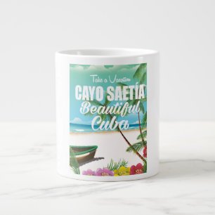 Grande Tasse Affiche de vacances de plage à Cayo Saetía Cuba