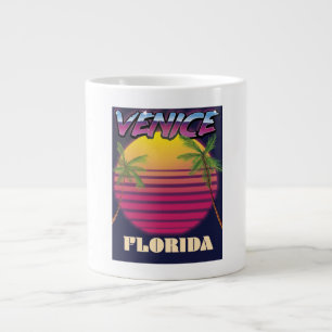 Grande Tasse Affiche de vacances rétro à Venice Floride