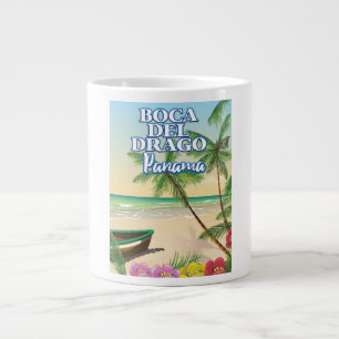 Grande Tasse Affiche de voyage de la plage de Boca del Drago Pa