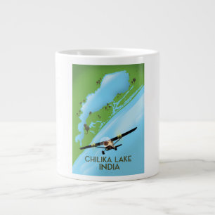 Grande Tasse Affiche de voyage du lac Chilika Inde
