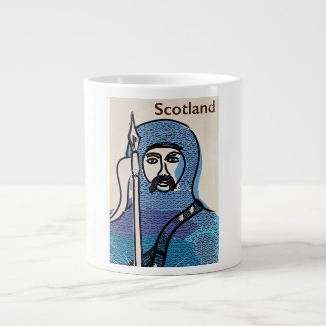 Grande Tasse Affiche de voyage en Écosse Robert Bruce (Devant)
