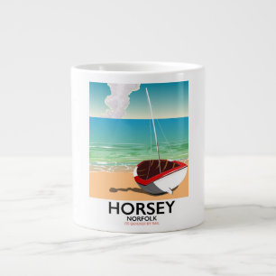 Grande Tasse Affiche de voyage Horsey Norfolk Beach