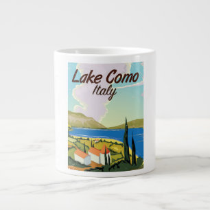 Grande Tasse Affiche de voyage Lac de Côme Italie