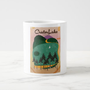 Grande Tasse Affiche de voyage lac de cratère Canada