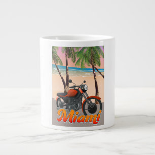 Grande Tasse Affiche de voyage Miami moto