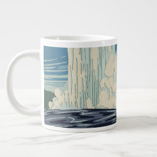 Grande Tasse Affiche De Voyage Pour Le Parc National De Yellows