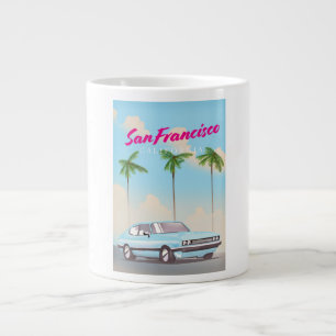 Grande Tasse Affiche de voyage San Francisco California Tropica