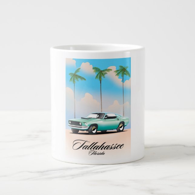 Grande Tasse Affiche de voyage Tallahassee Floride. (Devant)