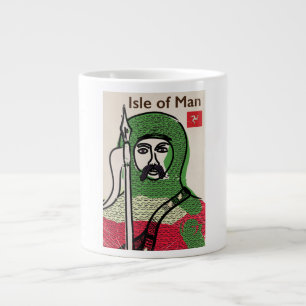Grande Tasse Affiche de voyage vintage de l'île de Man