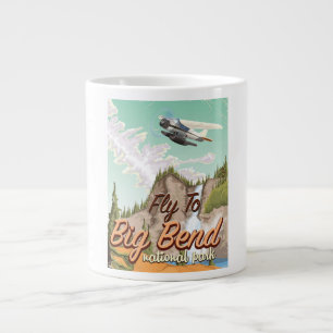 Grande Tasse Affiche de voyage vintage du parc national de Big 