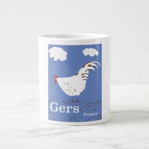 Grande Tasse Affiche de voyage vintage Gers France
