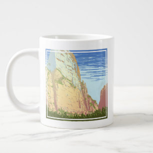 Grande Tasse Affiche Vintage voyage Pour Le Parc National De Si
