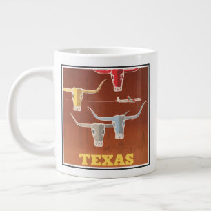 Grande Tasse Affiche Voyage Pour American Airlines Vers Texas