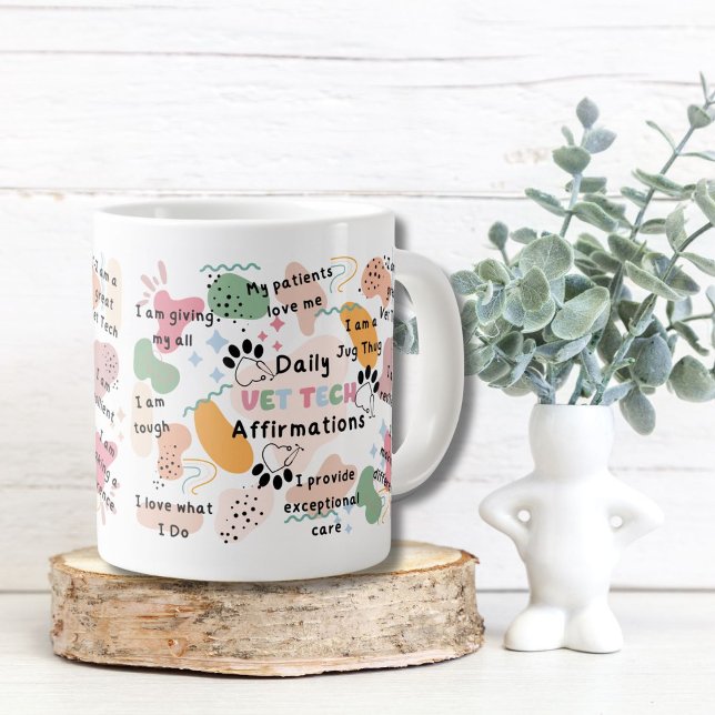Grande Tasse Affirmations positives quotidiennes de l'adjoint t (Créateur téléchargé)
