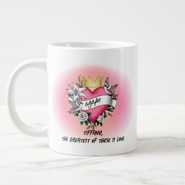 Grande Tasse Agape Love Tattoo (Gauche)