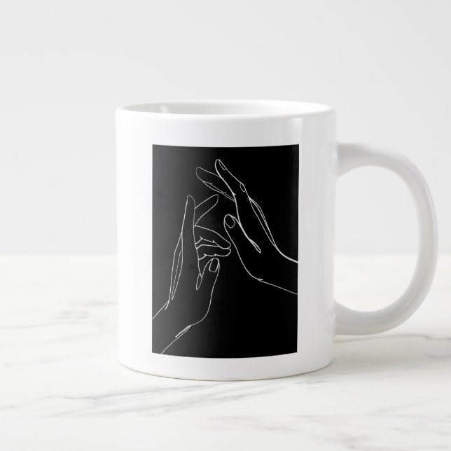Grande Tasse Aider les mains (Droite)