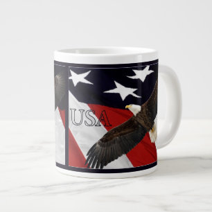 Grande Tasse Aigle et drapeau américain