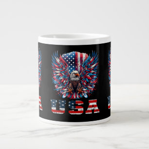 Grande Tasse Aigle Patriotique Drapeau USA