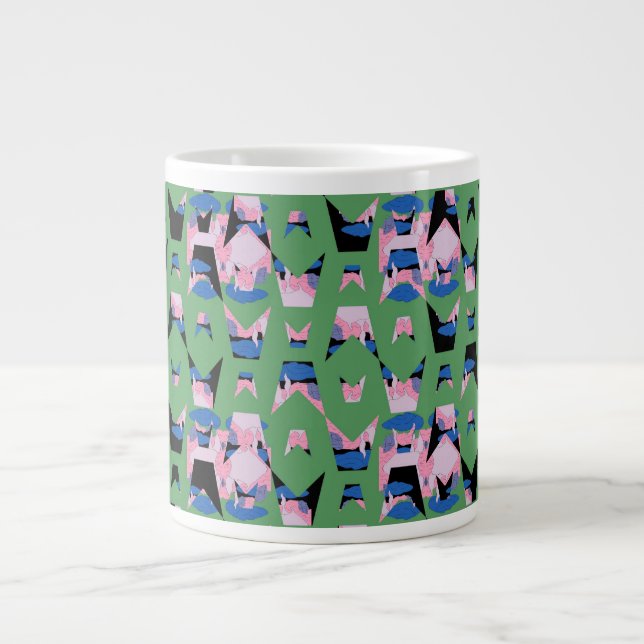 Grande Tasse Ailes de Flamme Céleste Contenues (Devant)