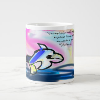 Grande Tasse aimez et attendez