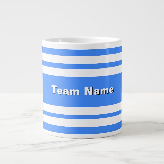 Grande Tasse Ajouter Un Nom D'Équipe Couleurs D'Équipe De Sport (Devant)