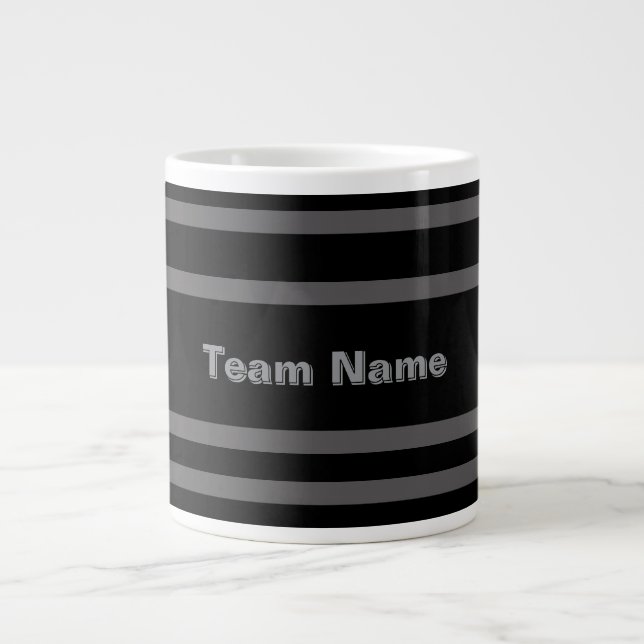 Grande Tasse Ajouter Un Nom D'Équipe Couleurs D'Équipe De Sport (Devant)
