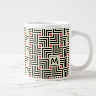 Grande Tasse Ajouter votre premier  Motif Lignes géométriques