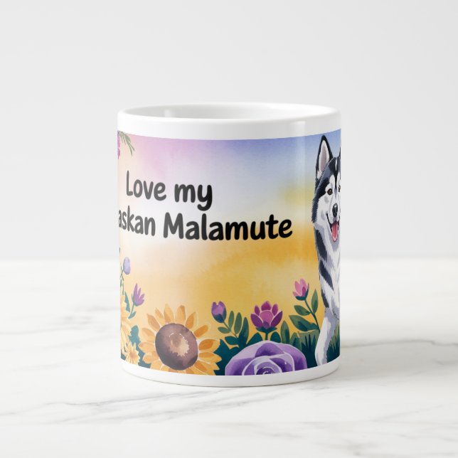 Grande Tasse Alaskan Malamute Chien propriétaire cadeau (Devant)