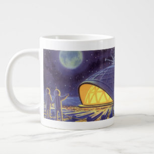 Grande Tasse Aliens de la science-fiction vintage sur la lune d