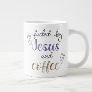Grande Tasse Alimenté par Jésus et le café