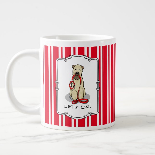 Grande Tasse Allons-y ! Marche à pied à Terrier Chien (1b2) (Gauche)