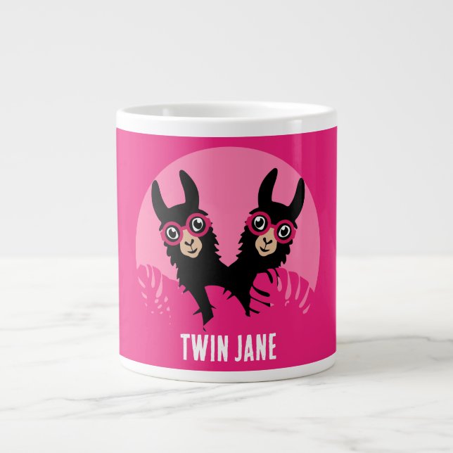 Grande Tasse Alpaca llama Twins (Devant)