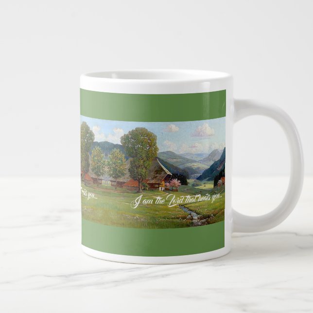 Grande Tasse Alpes Meadow Stream Dieu vous guérit (Droite)